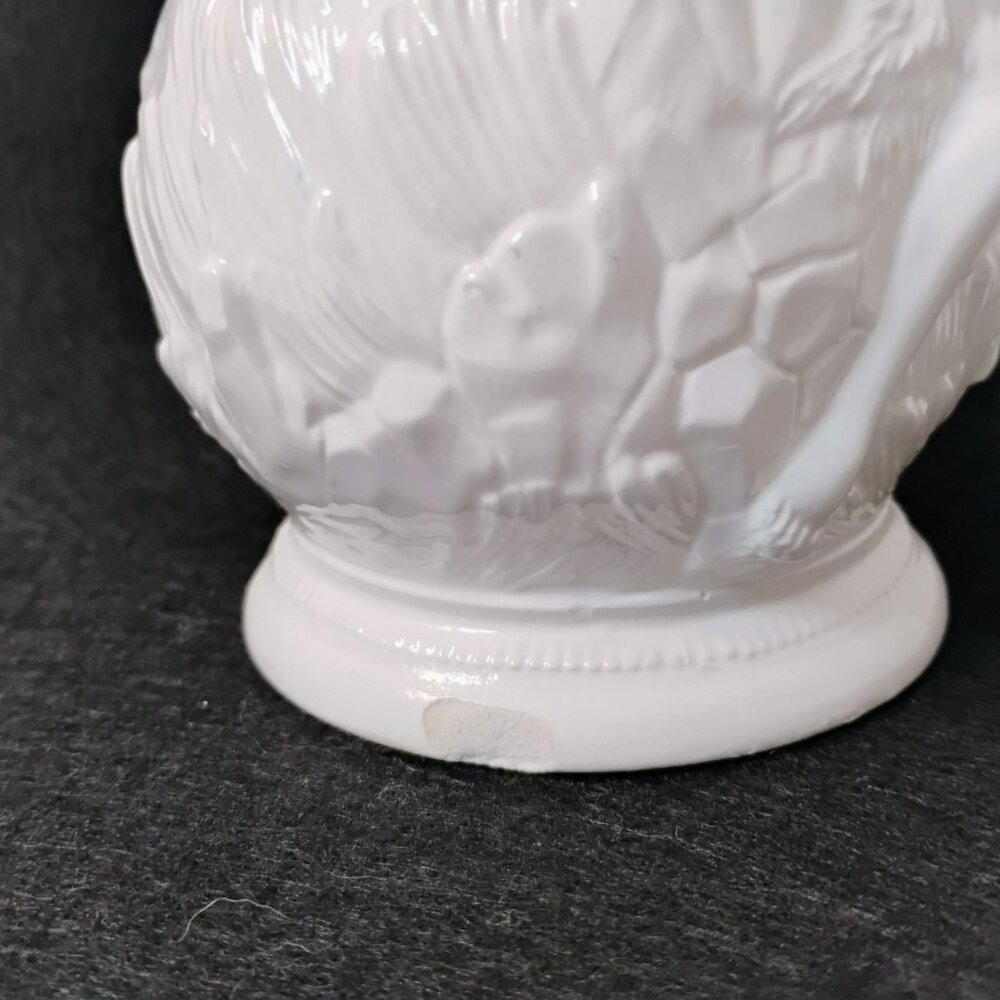 Antique Paradise Adam Eve Eden Snake Victorian Sex Swag Ceramic Stein White Mug - Picture 7 of 13